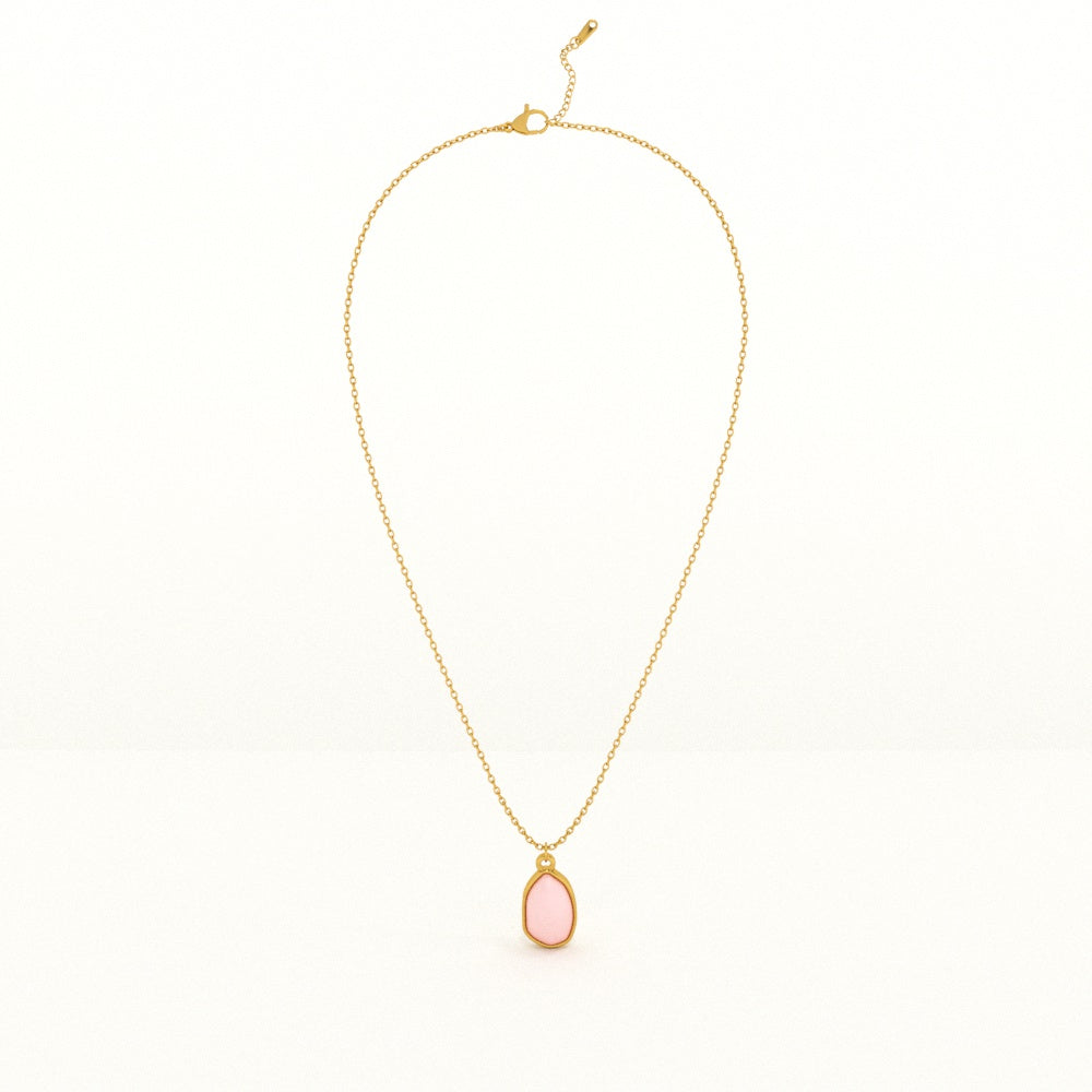 Pink Quartz Necklace