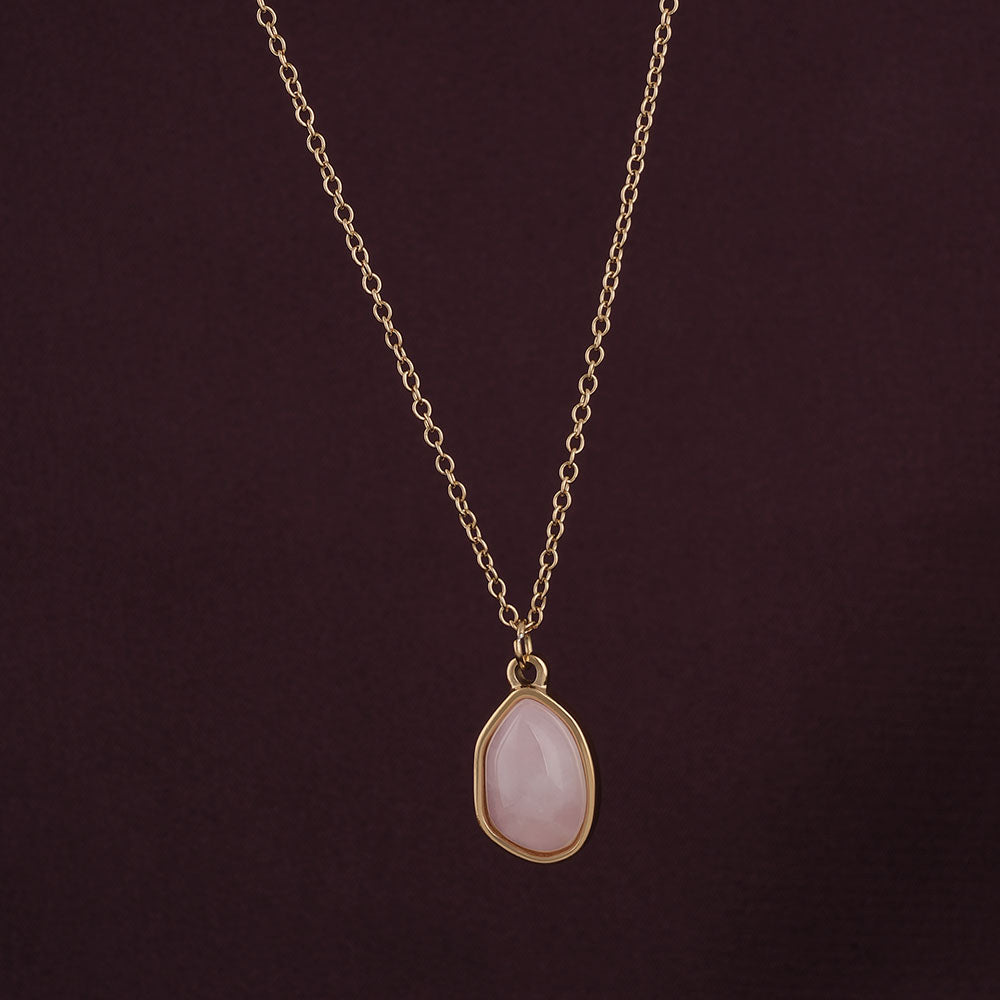 Pink Quartz Necklace