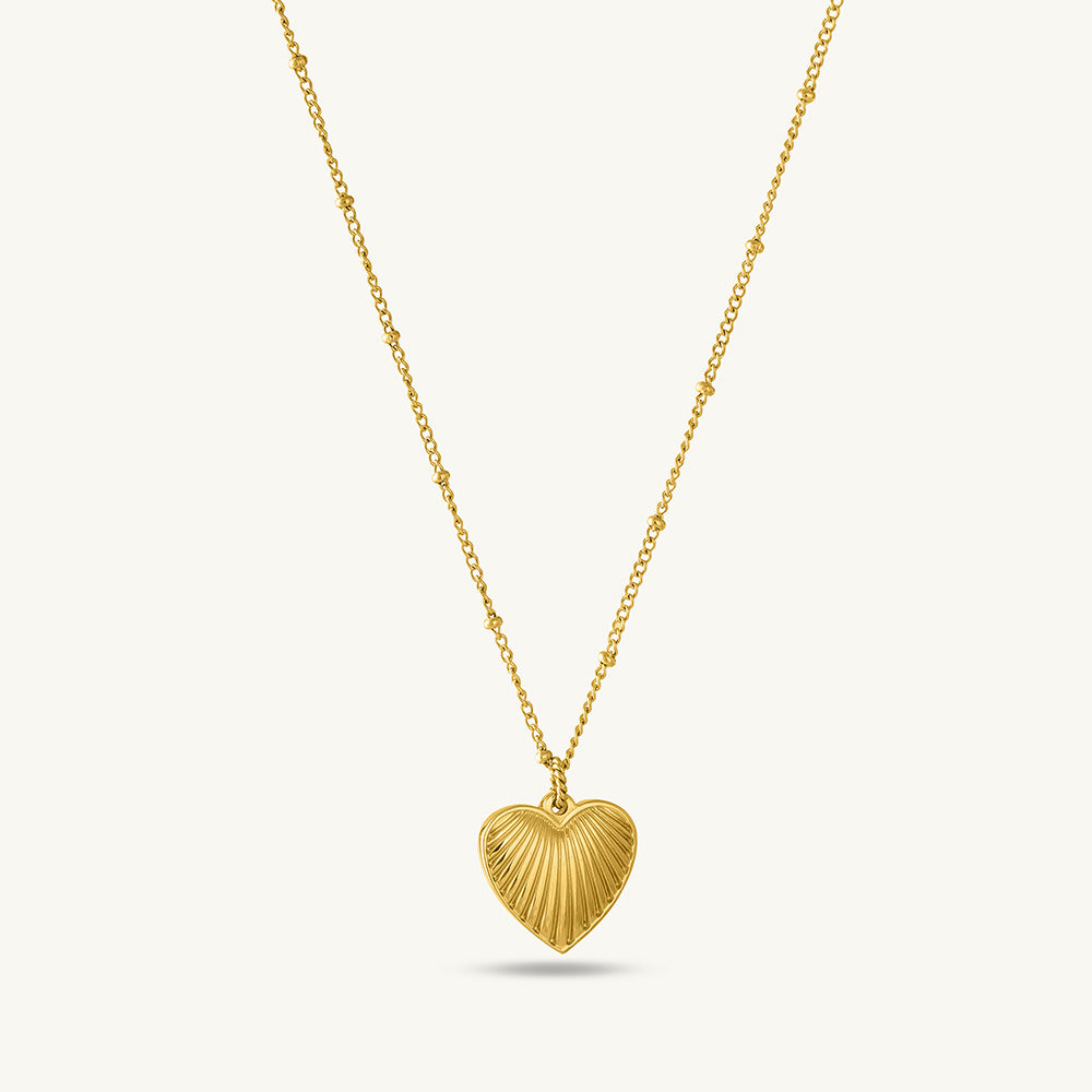 Hearts All Over Bracelet & Heart Rays Necklace Jewellery Set