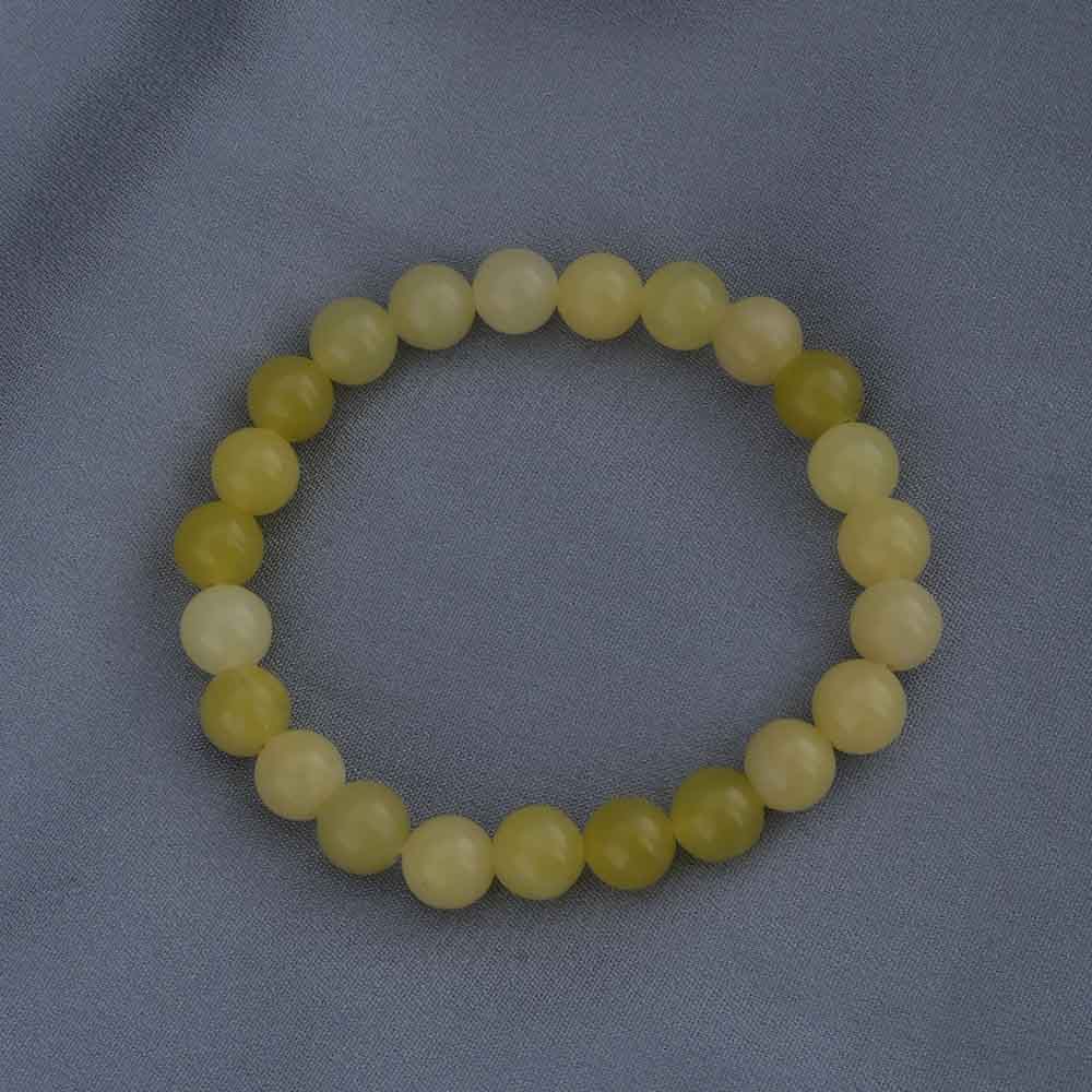 Lemon Jade Bead Bracelet