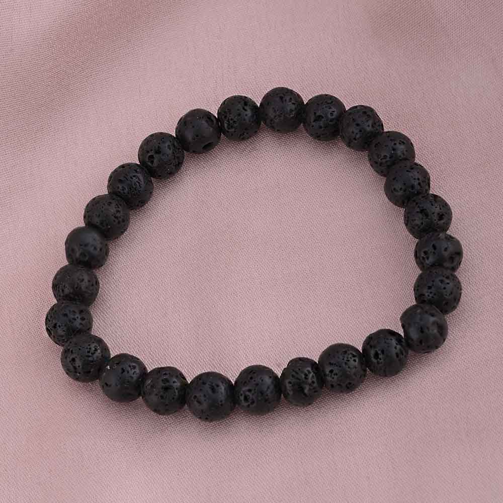 Lava Rock Beads Bracelet