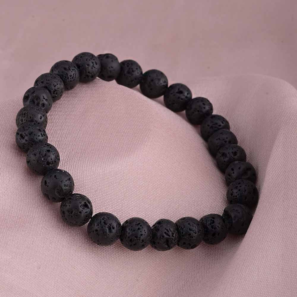 Lava Rock Beads Bracelet