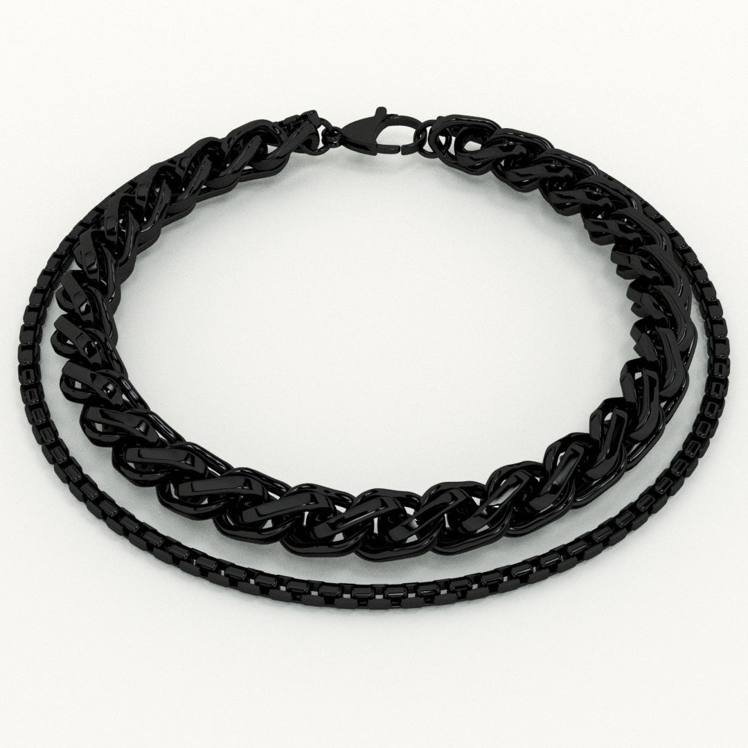 Textured Black Bracelet
