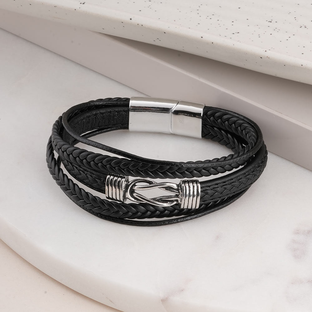 Multi-Strand Leather Bracelet