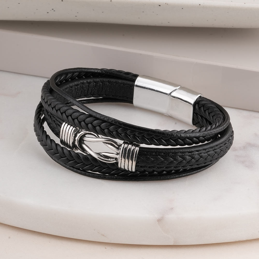 Multi-Strand Leather Bracelet