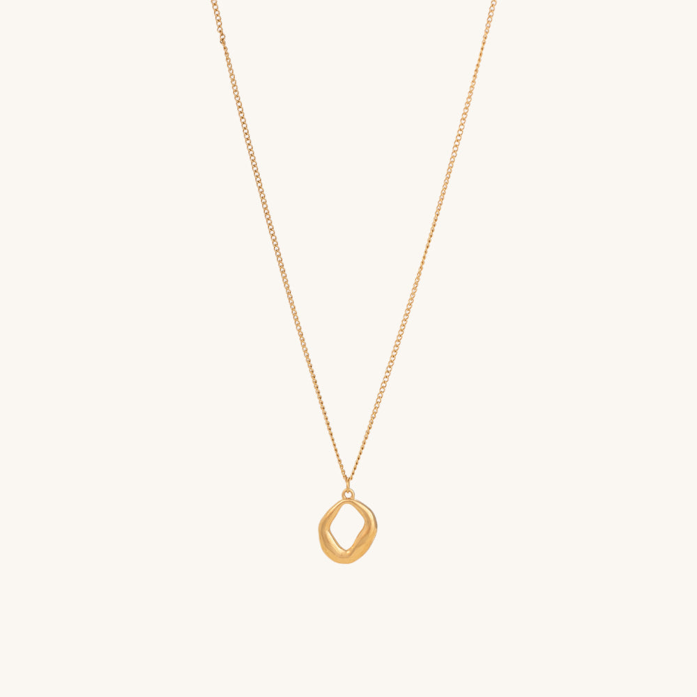 Wobbly Square Necklace
