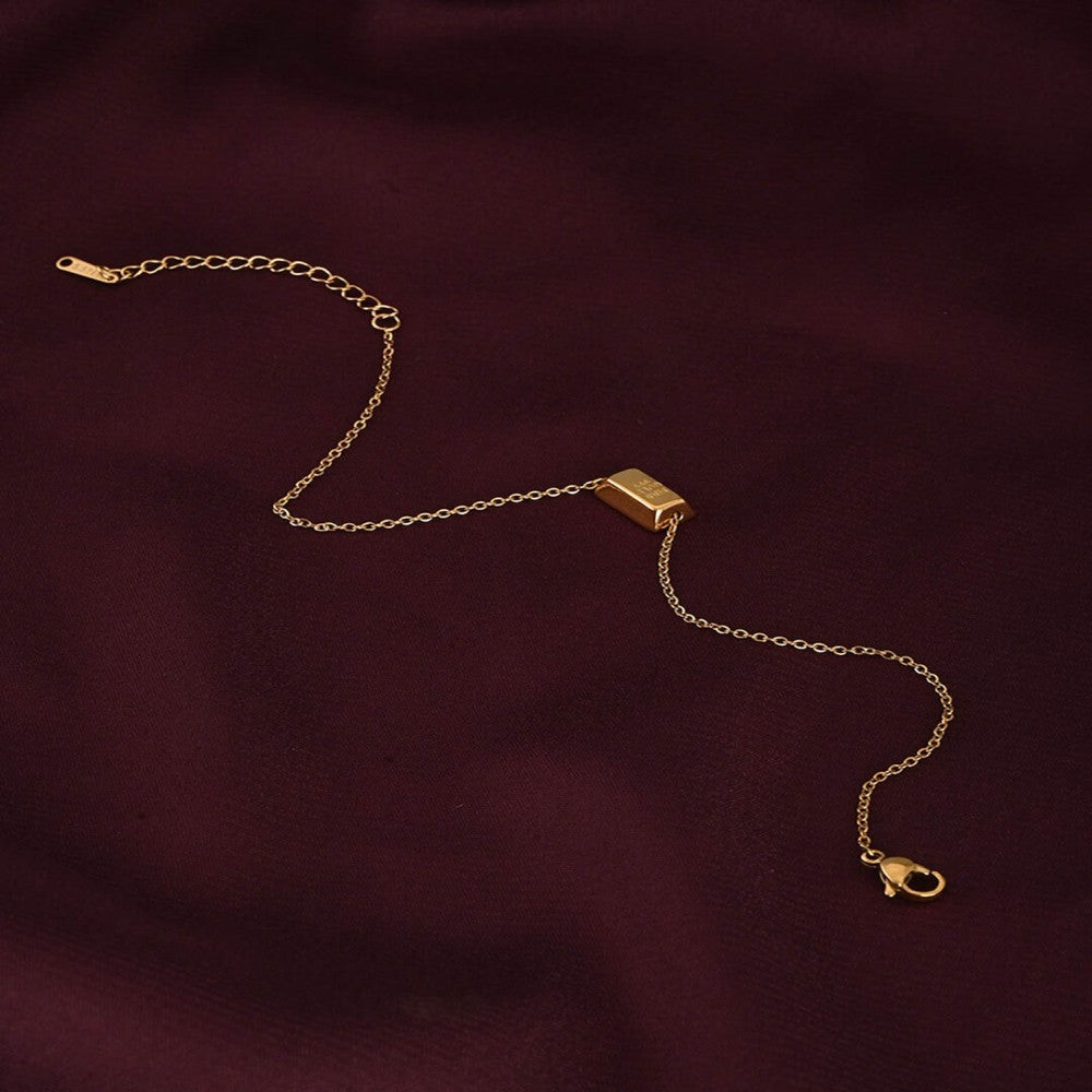 Gold Bar Anklet