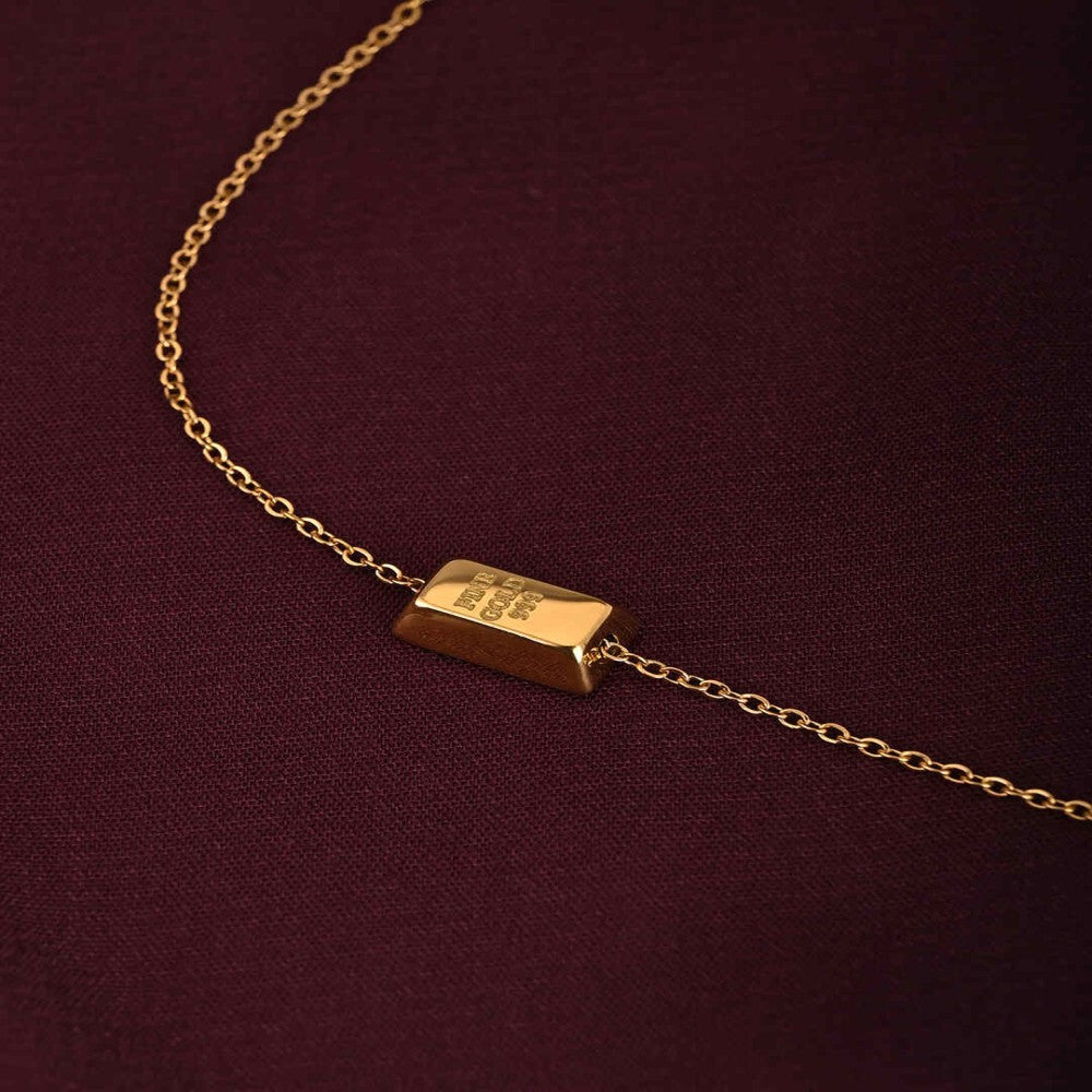 Gold Bar Anklet