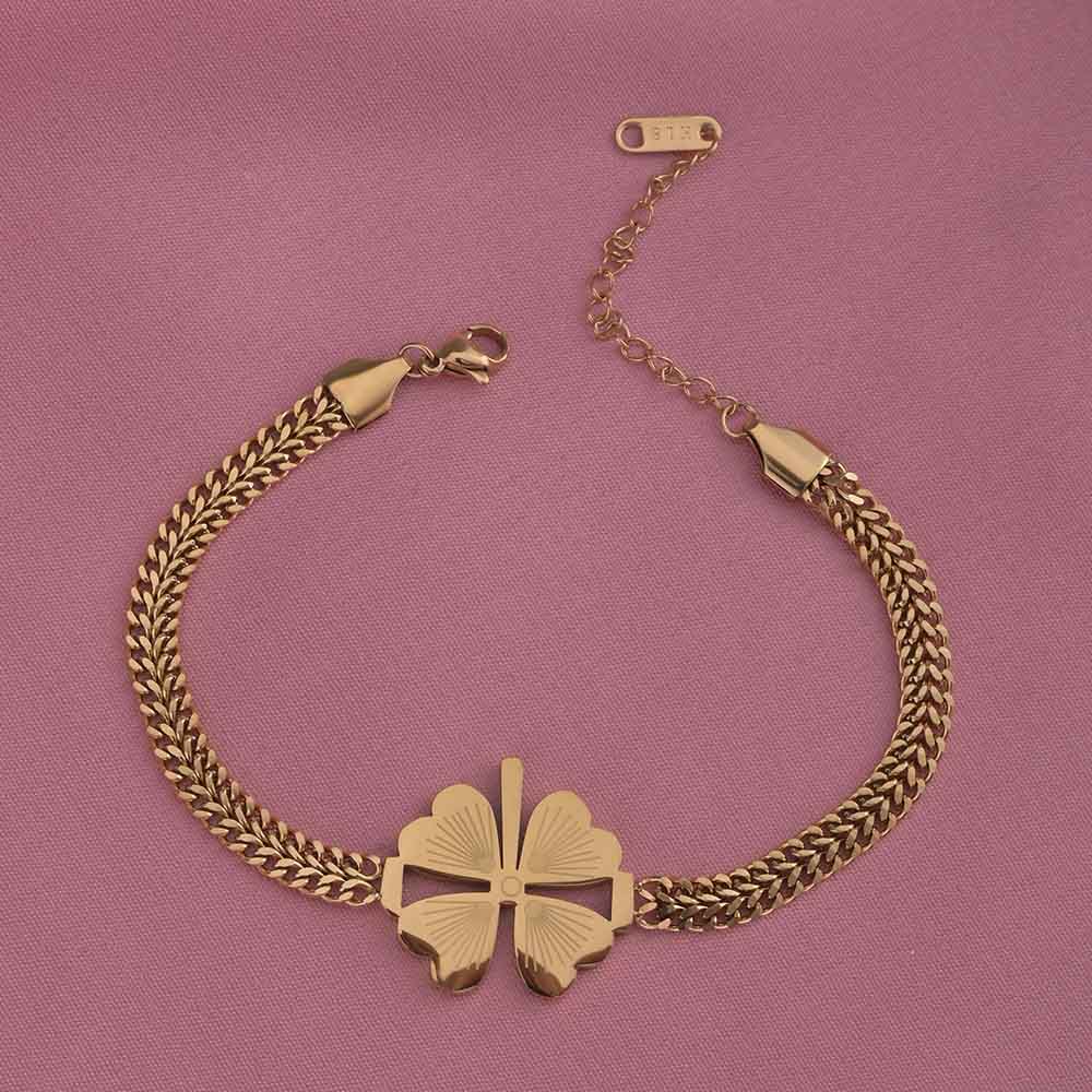 Gold Clover Bracelet