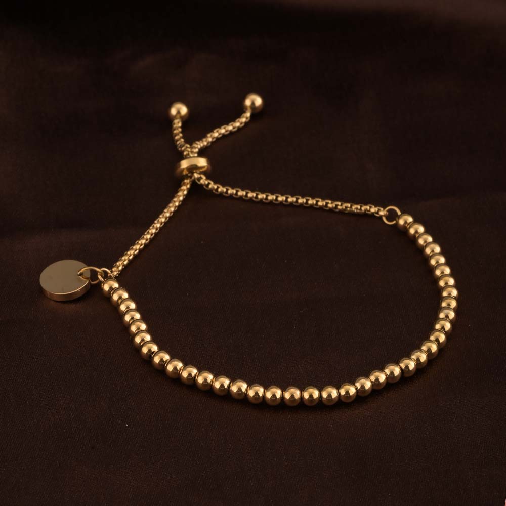 Minimalist Gold Charm Bracelet