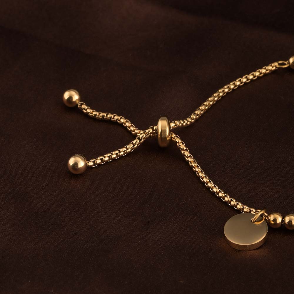Minimalist Gold Charm Bracelet