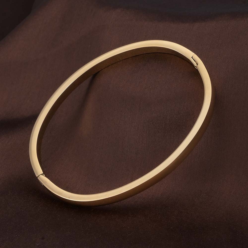 Sleek Simplicity Gold Bangle Bracelet