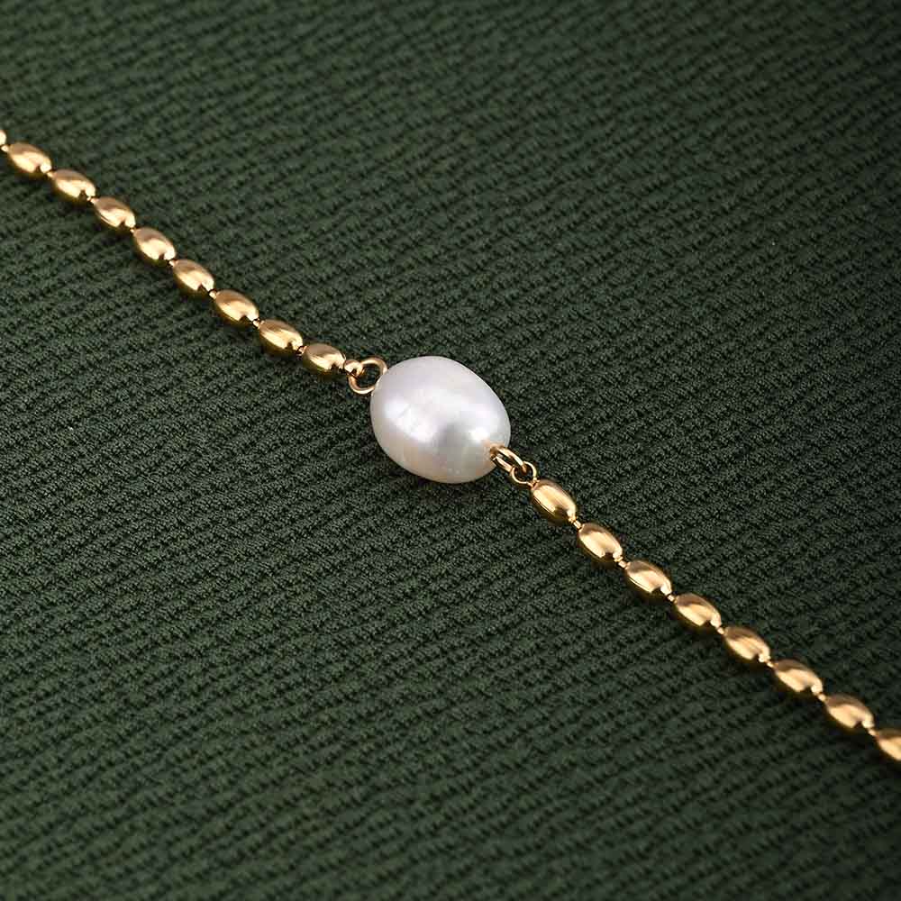 Oval Oasis Gold Chain Bracelet