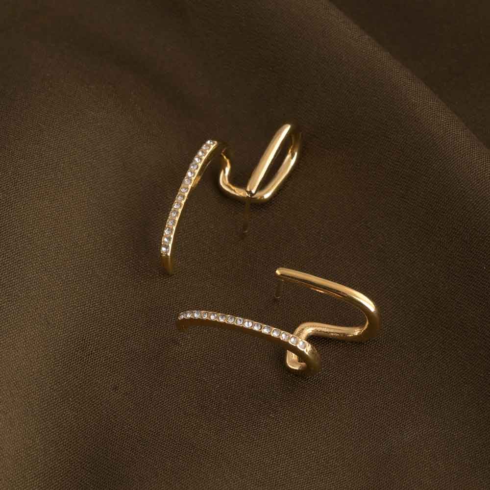 Sparkly Curled Earrings