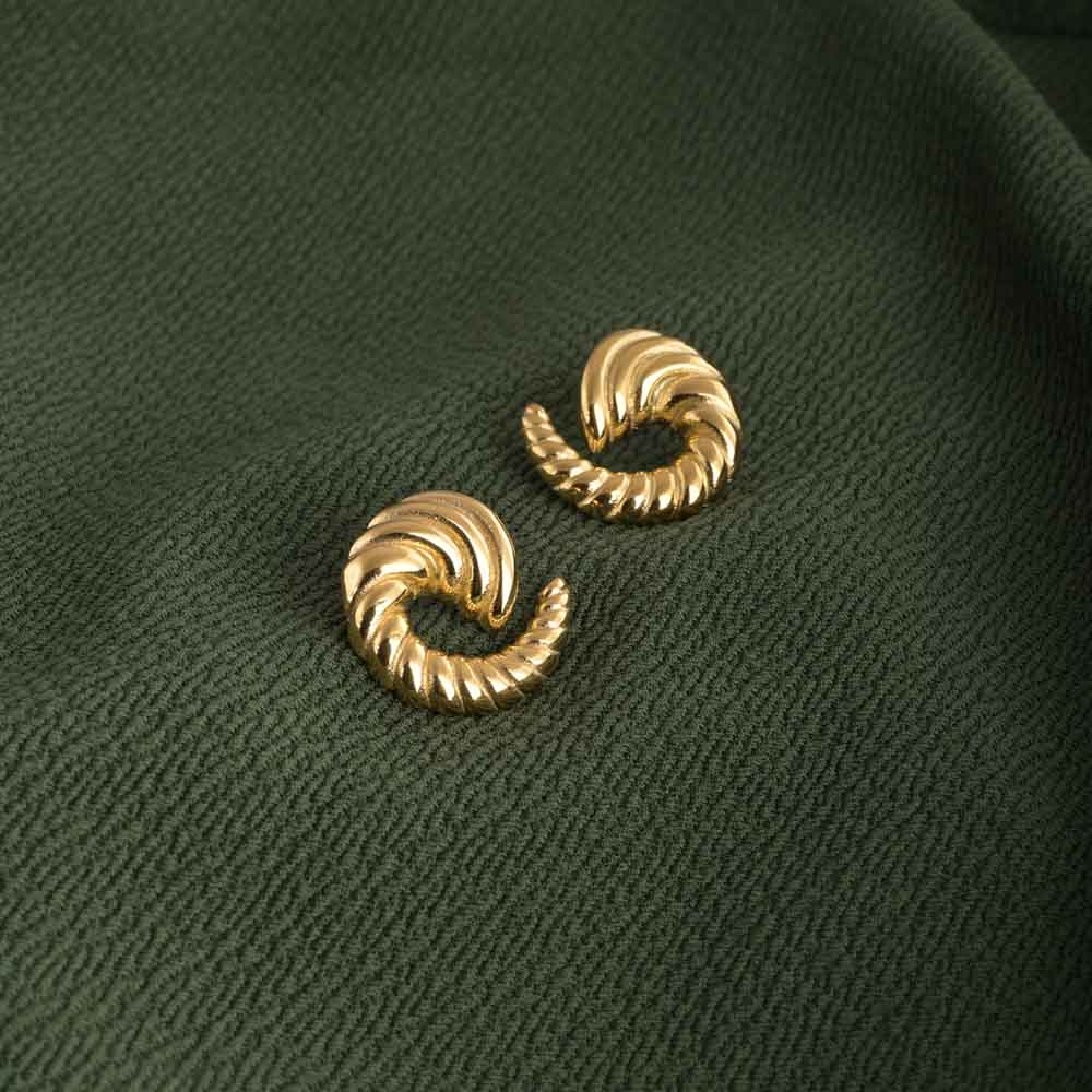 Golden Twister Earrings