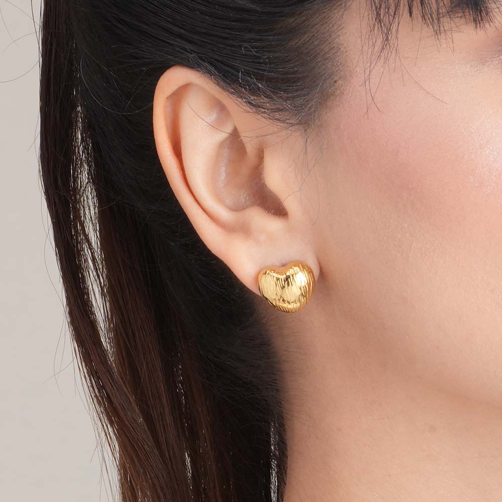 Abstract Heart Earrings