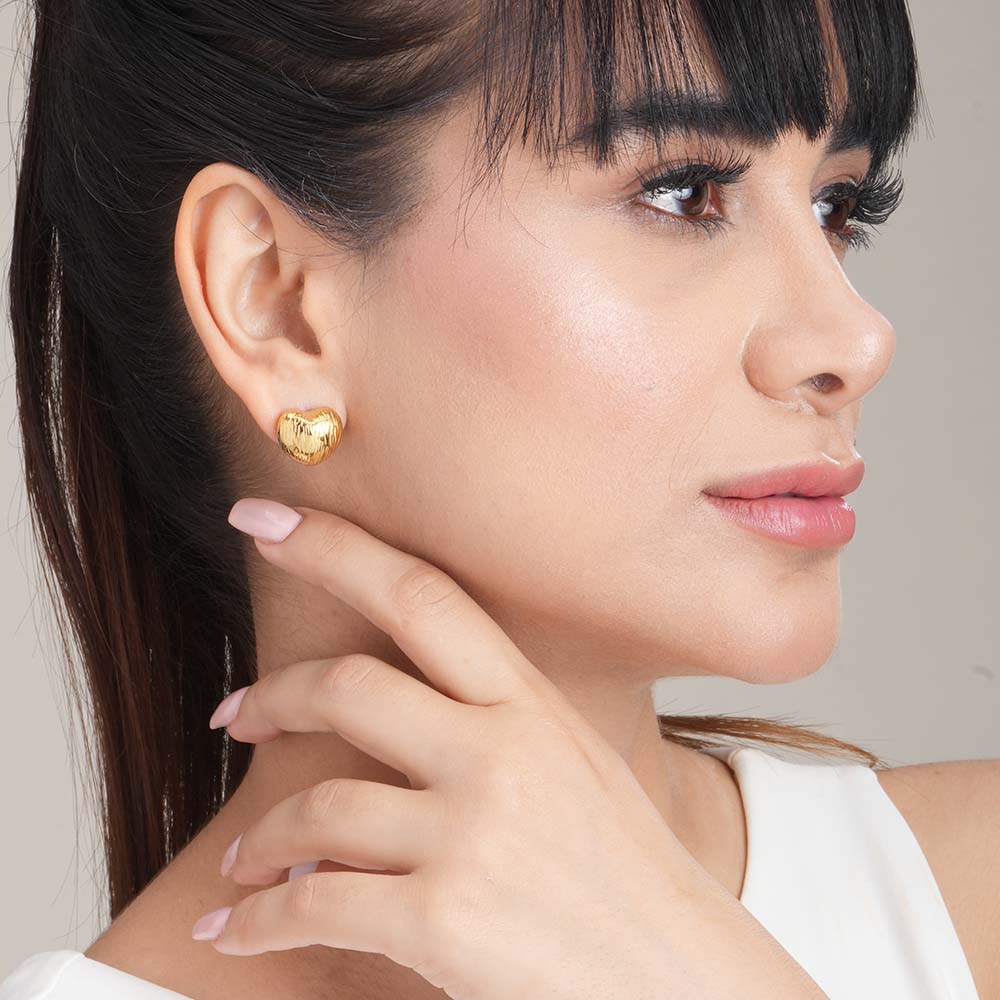 Abstract Heart Earrings