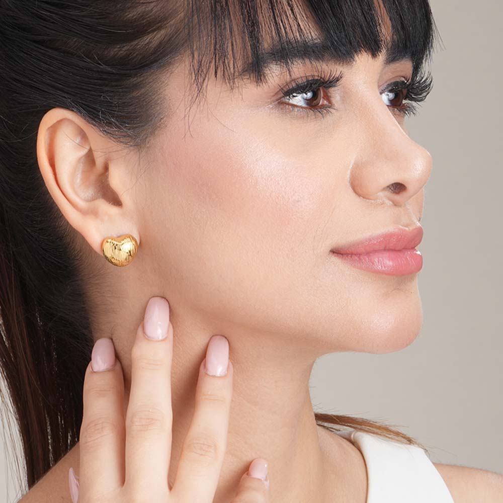 Abstract Heart Earrings