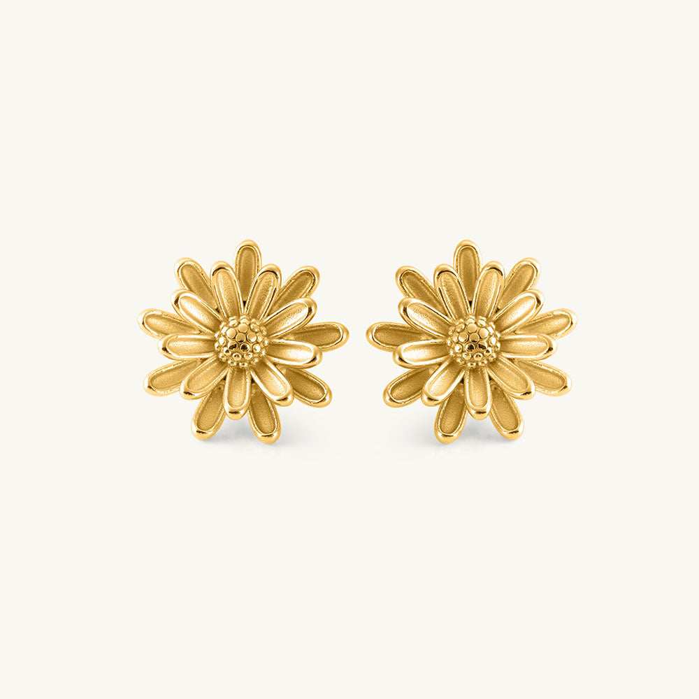 Golden Daisy Earrings