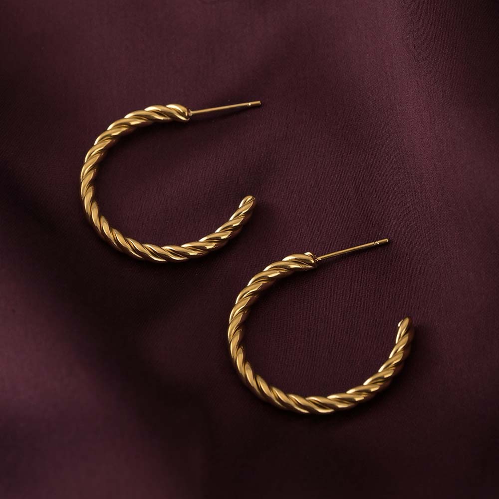 Spiral Arc Earrings