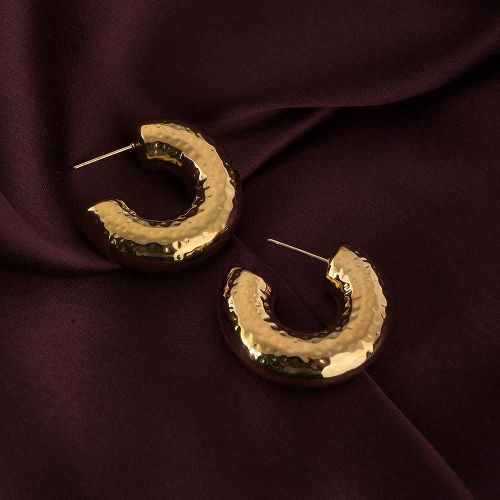 Textured Curve Earrings