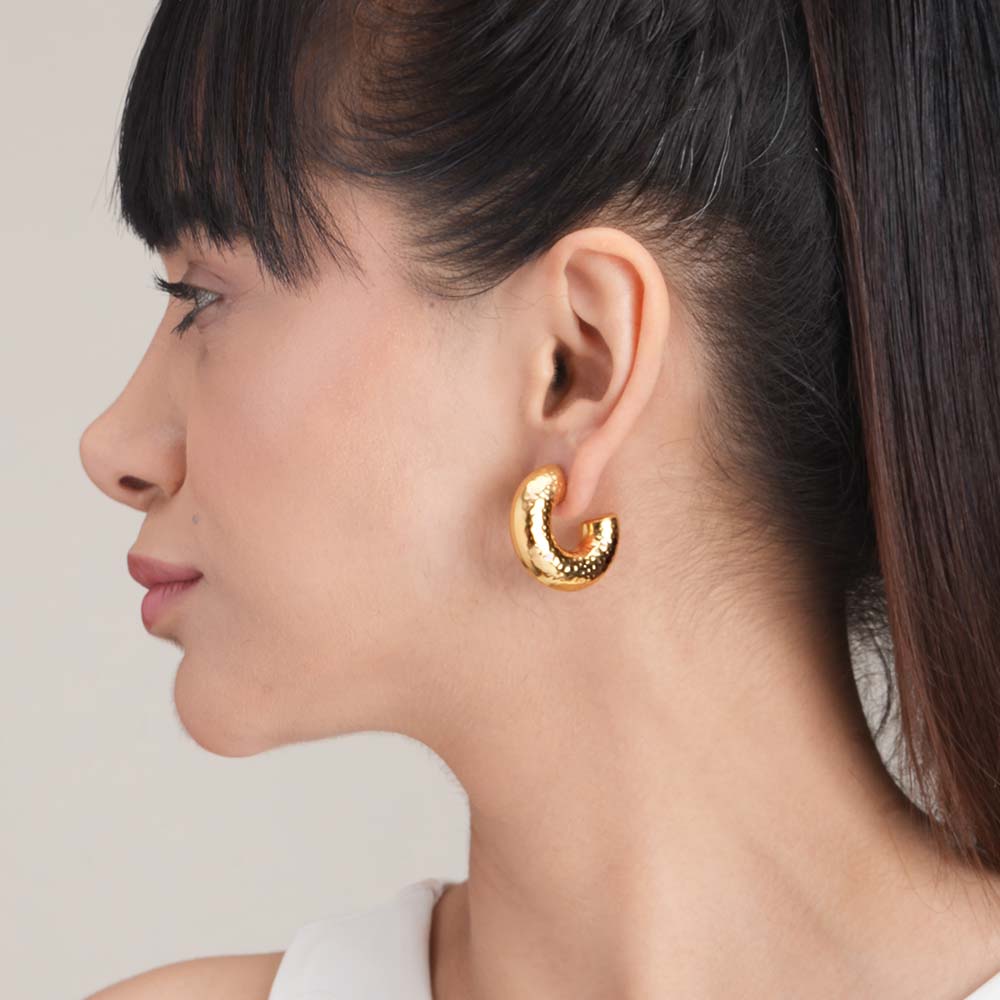 Textured Curve Earrings
