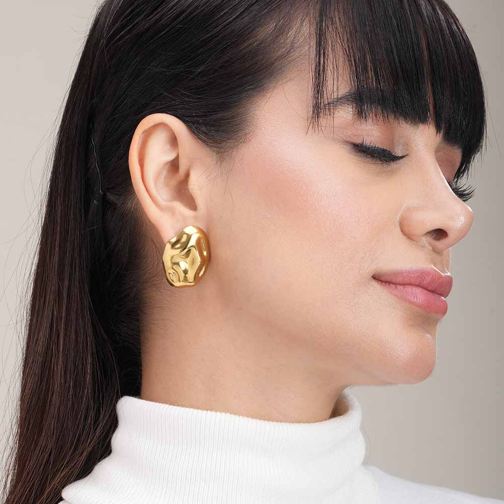 Golden Rock Earrings