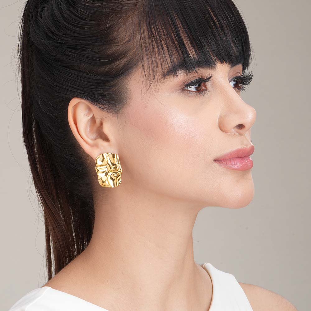 Ruptured Gold Earrings