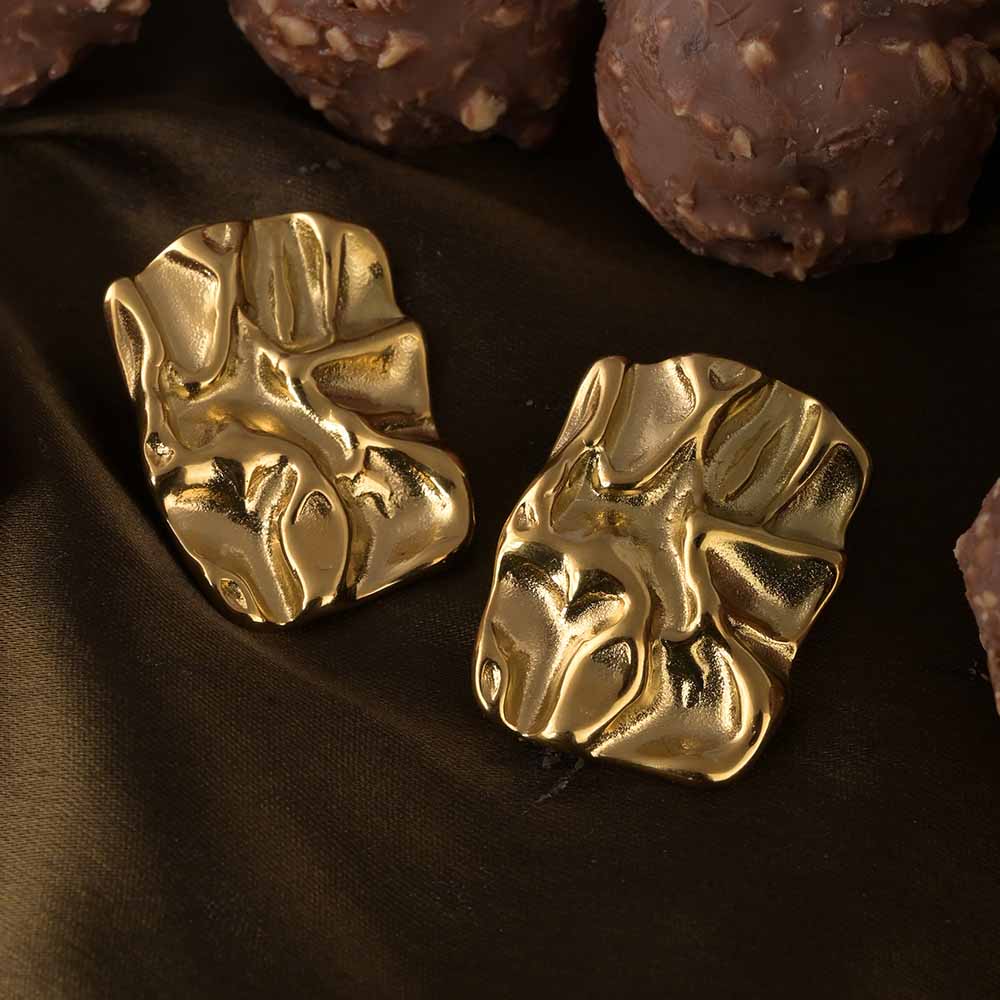 Ruptured Gold Earrings