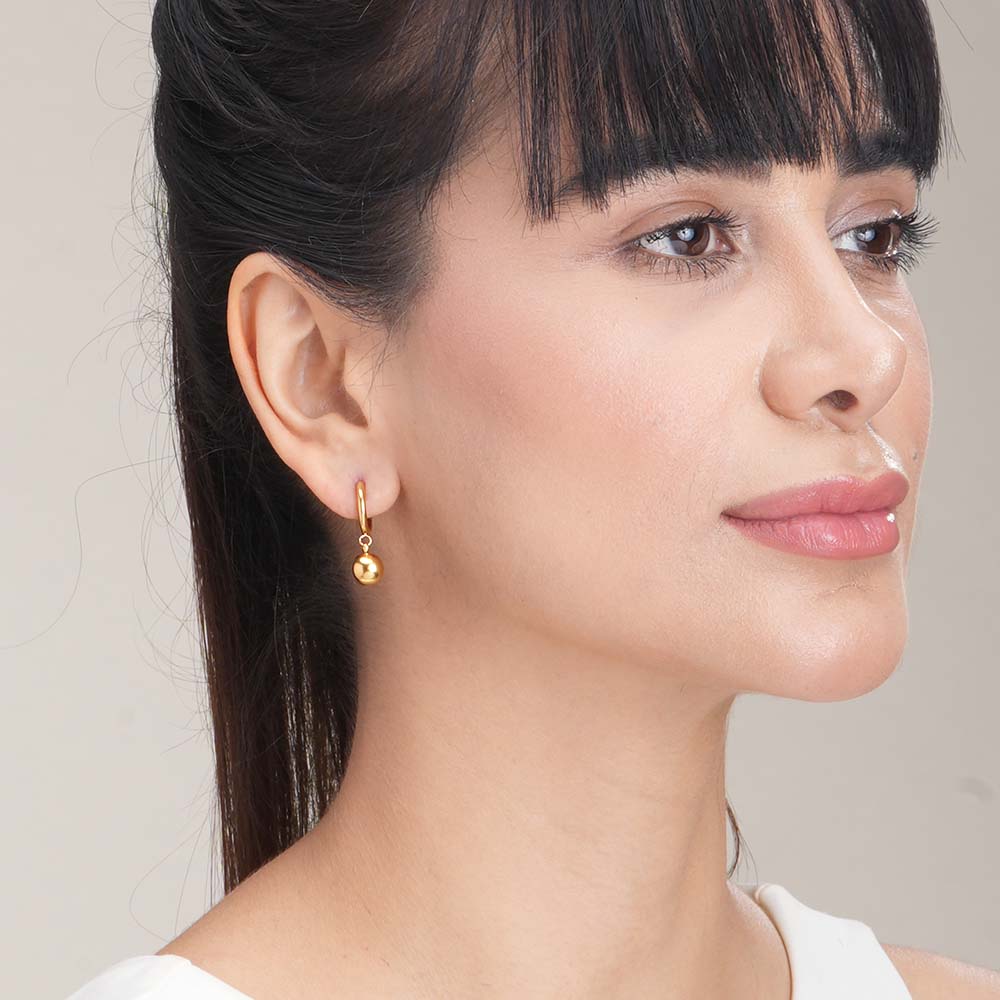 Golden Orb Earrings