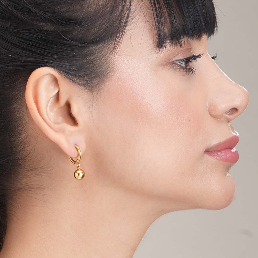 Golden Orb Earrings