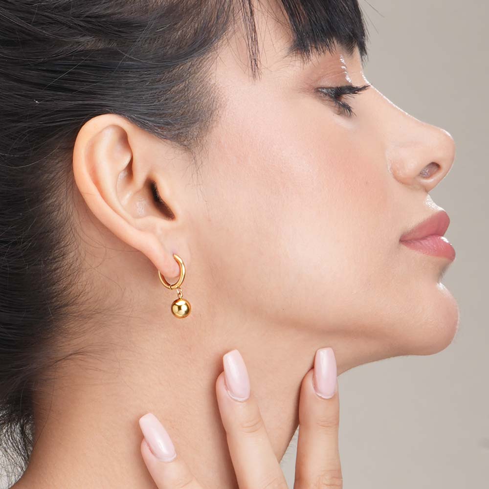 Golden Orb Earrings
