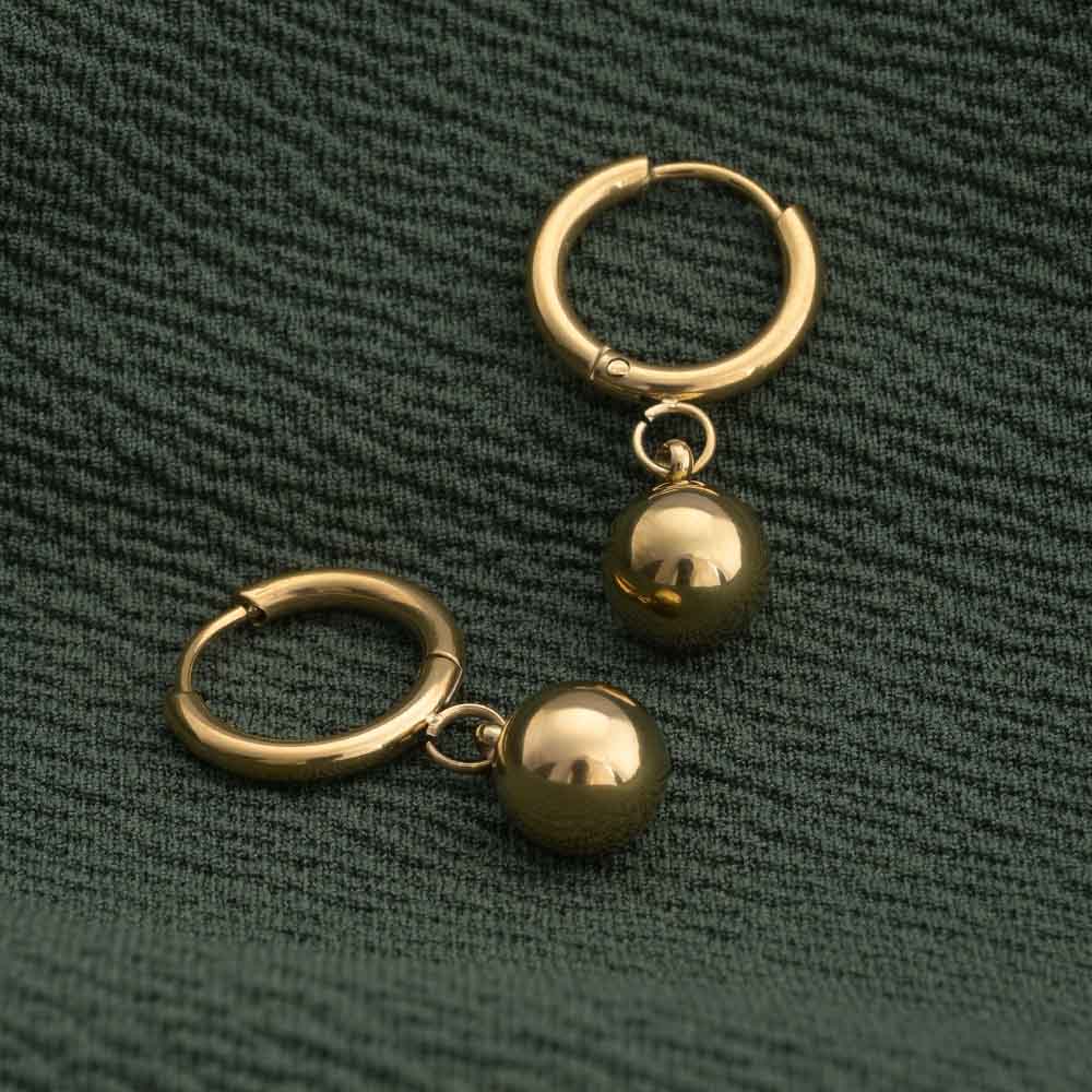 Golden Orb Earrings