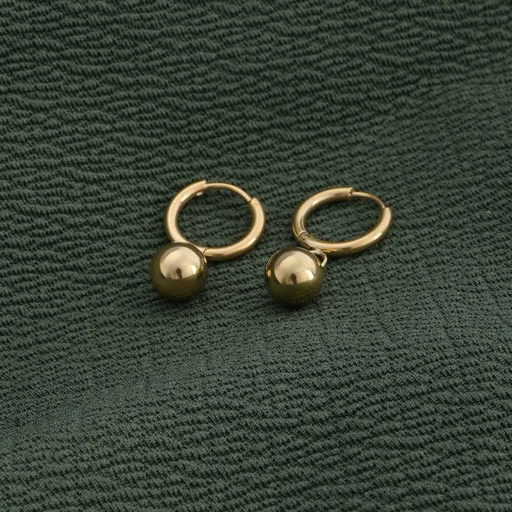 Golden Orb Earrings