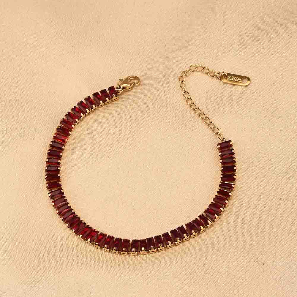 Red Radiance Statement Bracelet