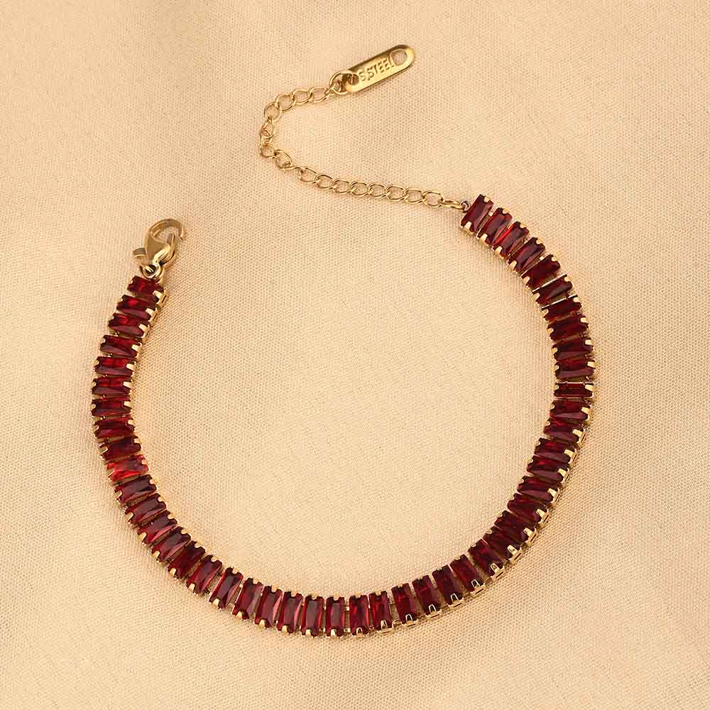 Red Radiance Statement Bracelet