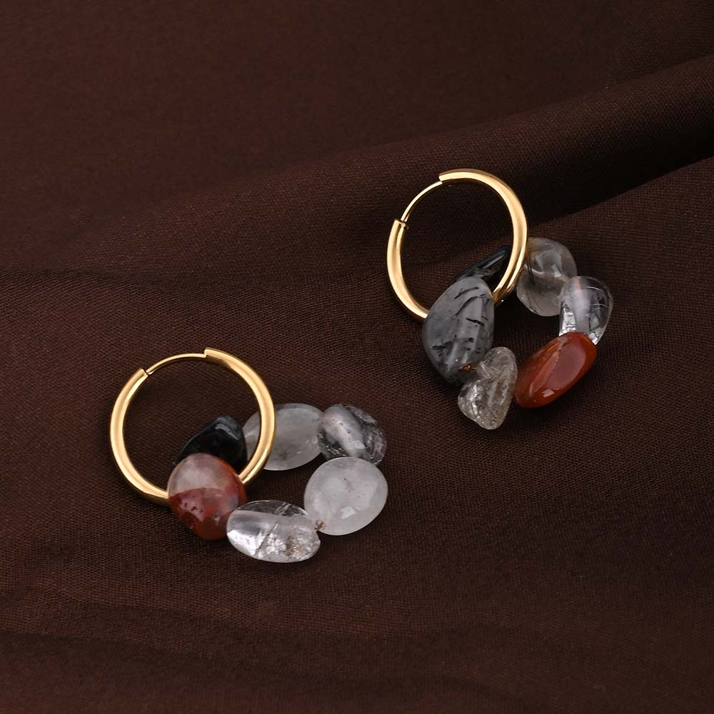 Boho Gold Hoop Earrings