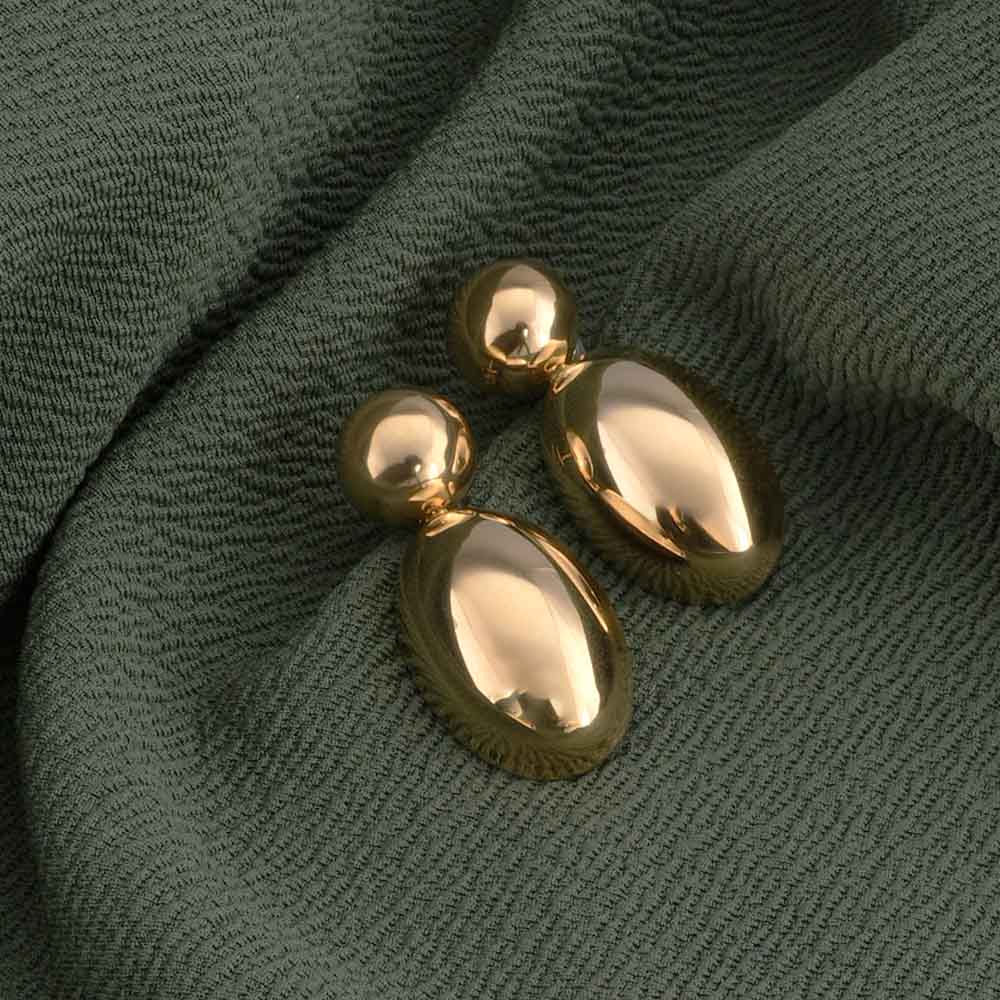 Golden Globes Drop Earrings