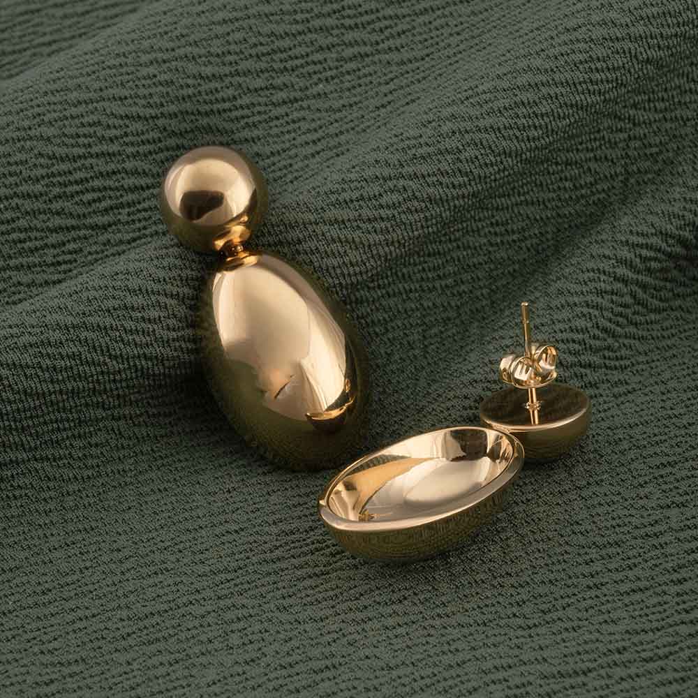 Golden Globes Drop Earrings