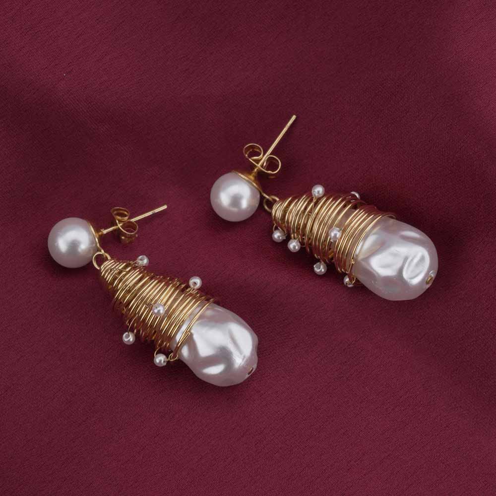 Unique Pearl Drop Earrings