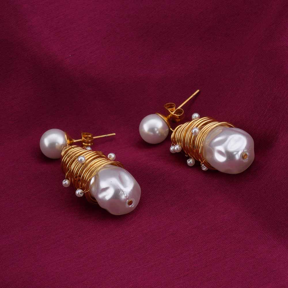Unique Pearl Drop Earrings
