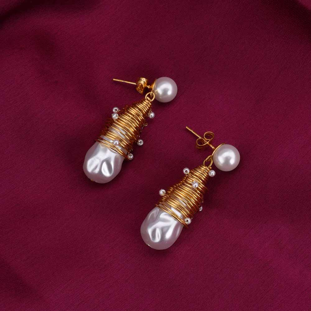Unique Pearl Drop Earrings
