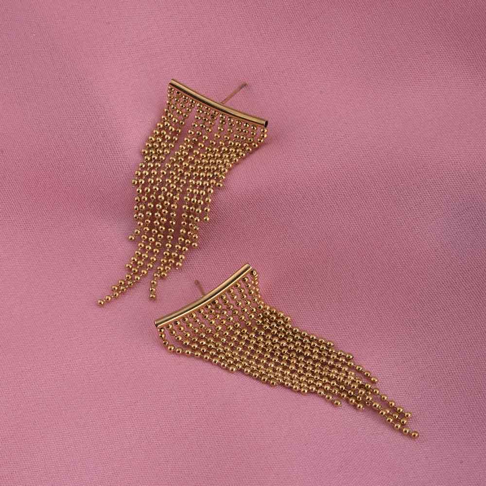 Gold Chain Drop Earrings