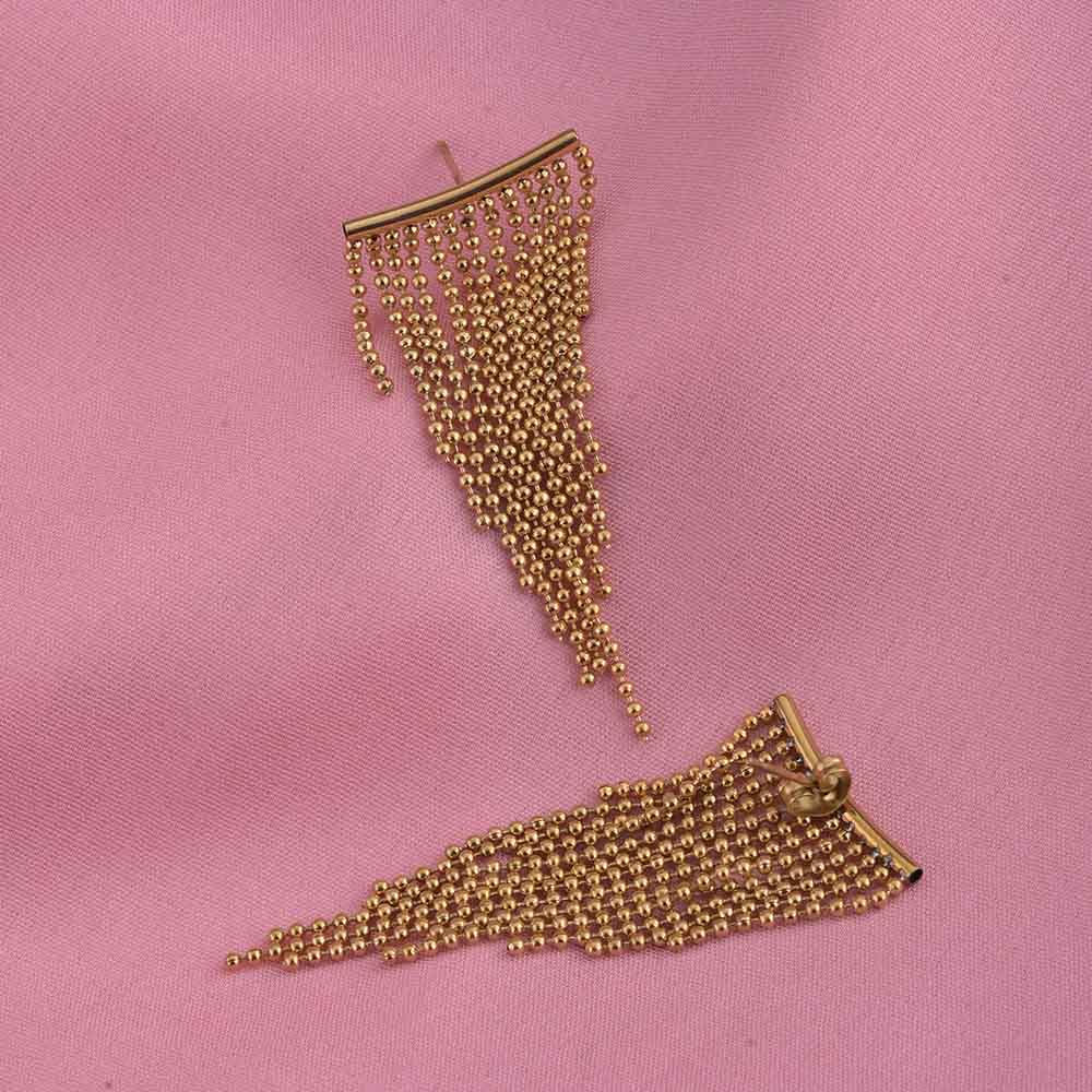 Gold Chain Drop Earrings