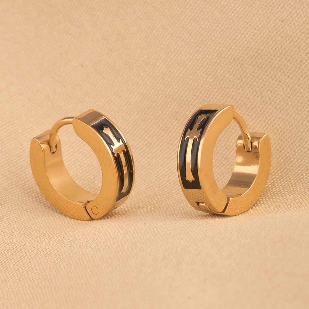 Faith and Fashion Gold Hoop Earrings