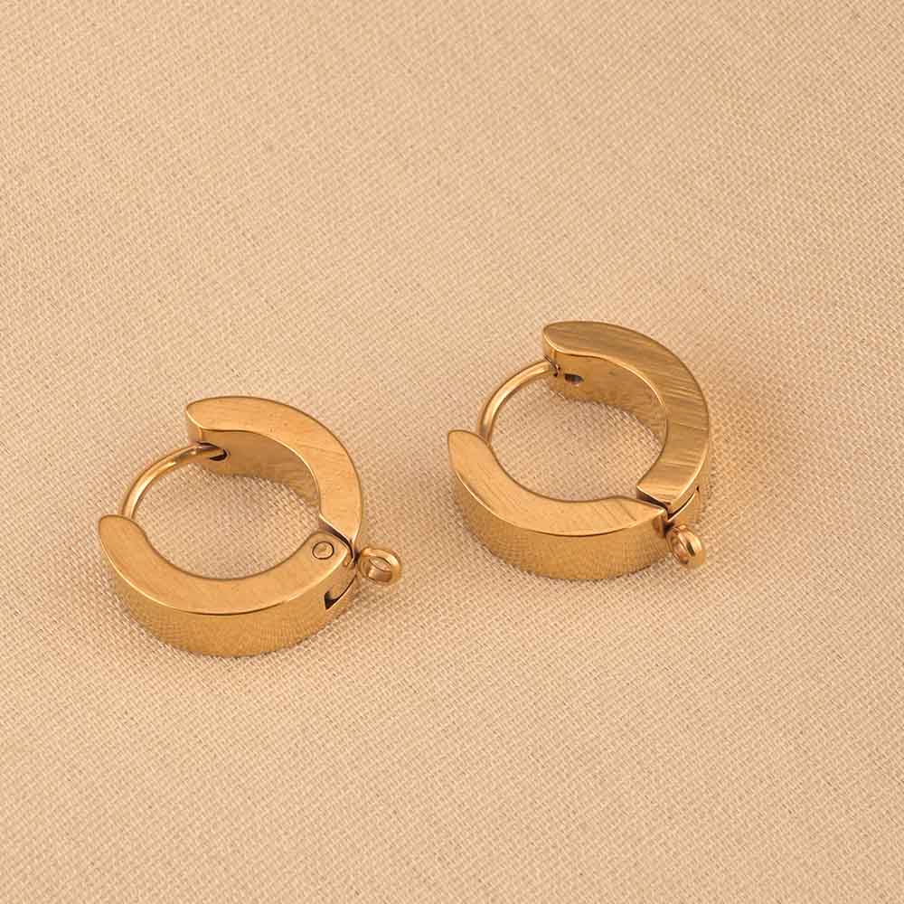 Simple Golden Hoop Earrings