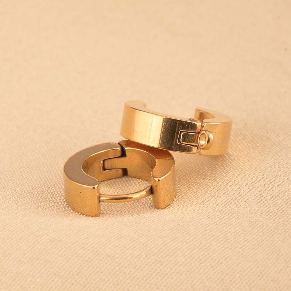 Simple Golden Hoop Earrings