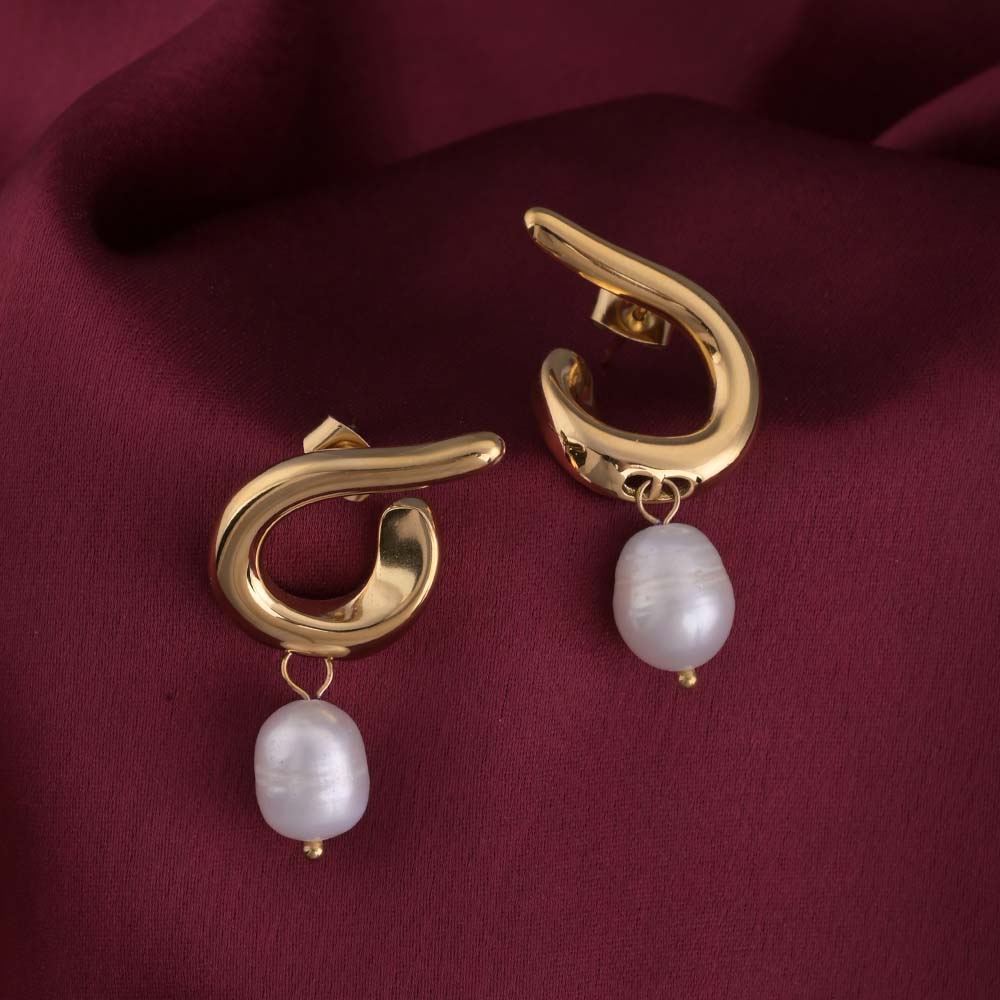 Pearl Rhythm Stud Earrings