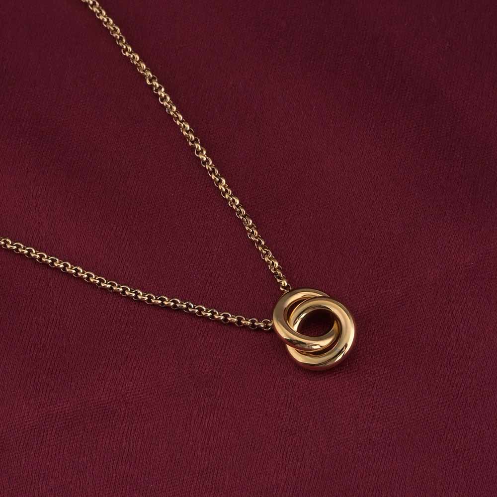 InterLock Gold Chain Necklace