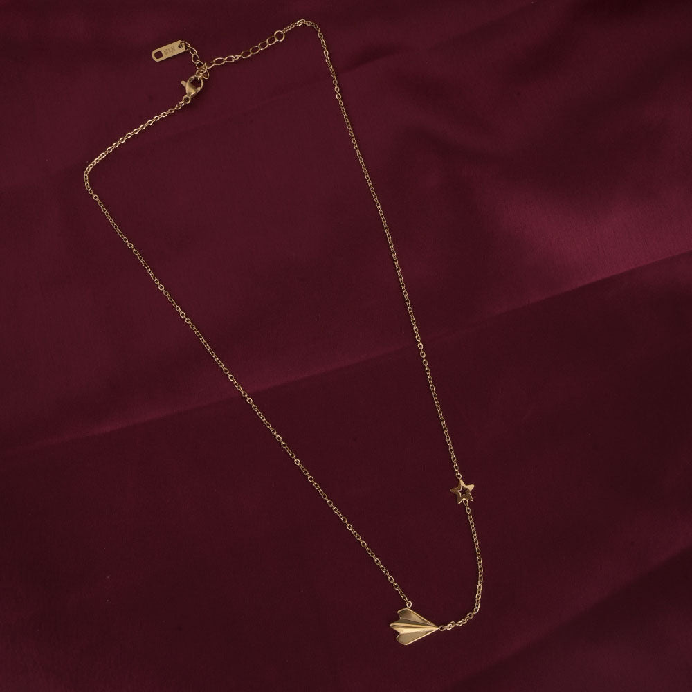 Simple Chain Necklace with Star Charm